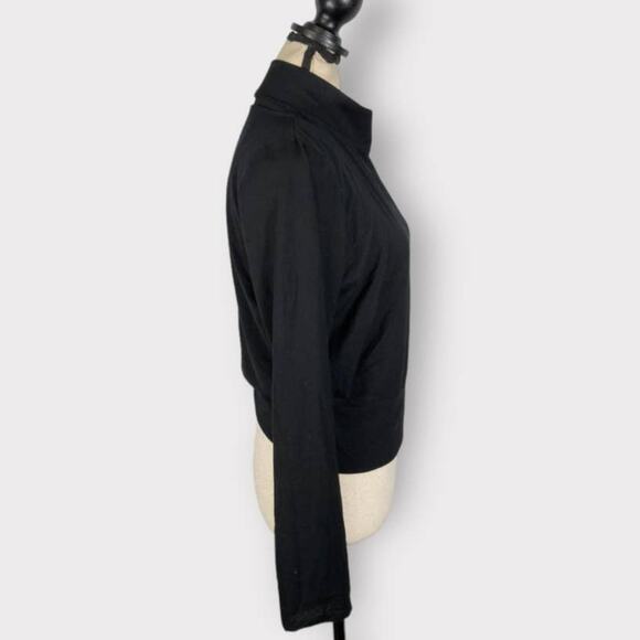 ASTR The Label Black Long Sleeve Mock Neck Shrug Women's Size XL NWT - Picture 6 of 10